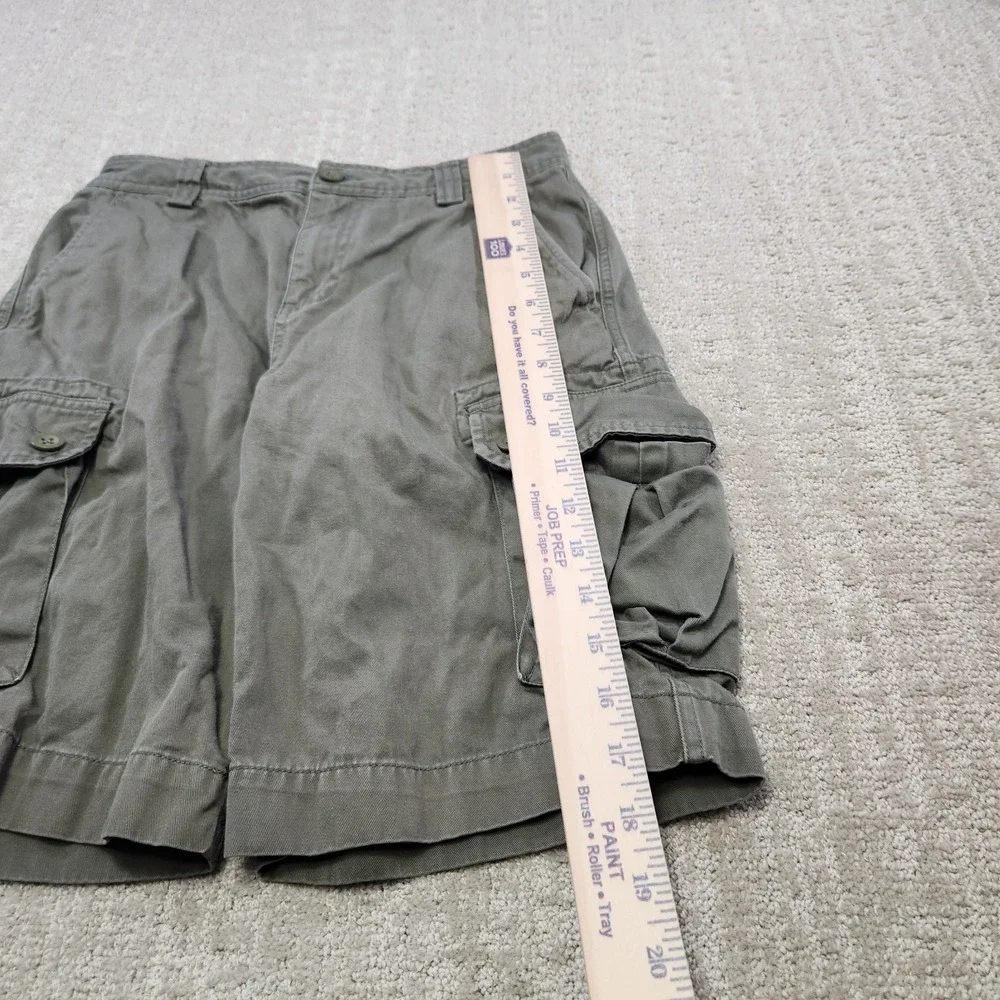 Vintage Polo Ralph Lauren Cargo Shorts‎ Youth 14 Kid Boys Y2K Baggy Olive Green
